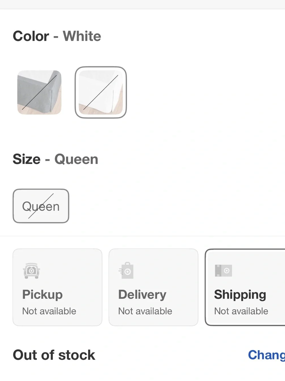 Casaluna Queen Linen Blend Bedskirt in fresh white